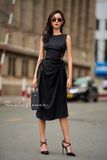 Jenna Dress - Đầm sát nách hở hai bên eo D437 