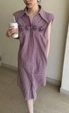  Tiffany Dress - Đầm hoa hồng khoét lưng 