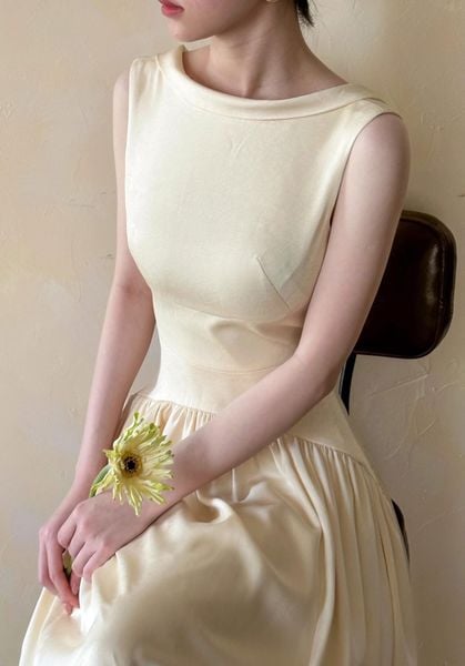  Claudette Dress - Đầm Thiết Kế Vintage QE001 