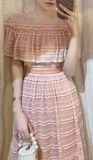  Milani Dress - Đầm ren hồng D125 