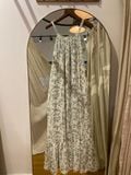  Đầm cổ yếm voan - in bông các màu D698 