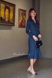  Elia Dress - Đầm Đuôi Cá Cổ Vest Thanh Lịch D011 
