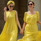  Đầm xô lụa sát nách 