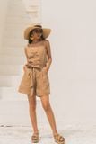  Quần short linen thắt nơ eo Q42 -> Q48 