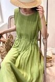  Hazel Dress - Đầm Tay Ngắn Xếp Li D743 