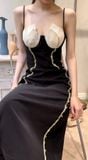  Lilian Dress - Đầm 2 dây hoa cúp ngực 