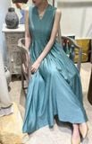  Ela Dress - Đầm Midi Cổ V Xếp Ly V09 