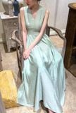  Ela Dress - Đầm Midi Cổ V Xếp Ly V09 