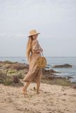  Briella Dress - Đầm nâu thắt nơ trước ngực D150 