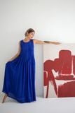  Calista Dress - Đầm xô lụa xếp ly ngực D743 