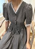  Jane Dress - Đầm Viền Cổ Tay Ngắn L36 
