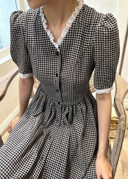  Jane Dress - Đầm Viền Cổ Tay Ngắn L36 