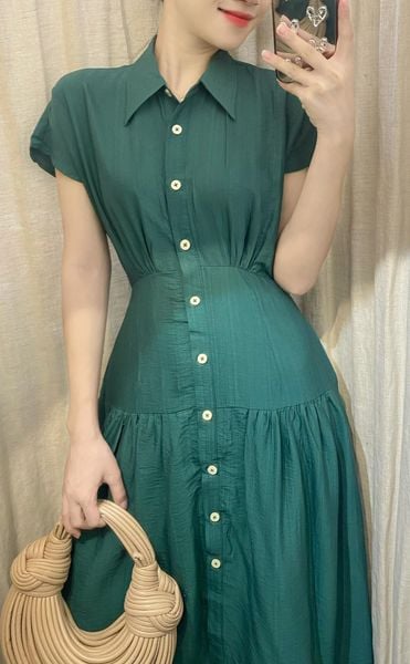  Amee Dress - Đầm sơ mi cúc trước D457 