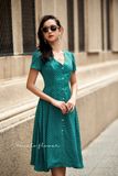  Sofia Dress - Đầm họa tiết tim nhí D538 D539 