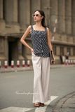  Áo linen 2 dây hàng cúc giữa A115 A116 