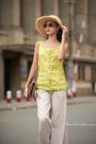  Áo linen 2 dây hàng cúc giữa A115 A116 
