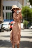  Charlotte Midi Dress D536 D537 Đầm voan chấm bi cổ nơ 