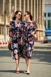  Savannah Dress - Đầm Tay Dài In Hoa D589 D590 