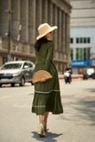 Liliana Dress - Đầm thổ cẩm viền trắng D597 
