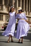  Emma Dress - Đầm xô lụa sát nách tím D53 