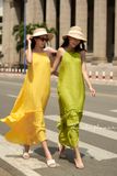  Brianna Dress - Maxi bèo cổ yếm hai tầng D438 