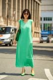  Đầm maxi tay chờm - D443 