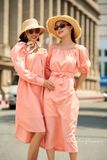  Impressive Shirt Dress - Đầm suông tay phồng (mẹ)  D209 