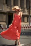  Talia Dress - Đầm xô lụa 2 dây cổ tim LA48 