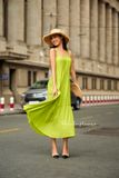  Livia Dress - Đầm 2 dây xếp ly ngực D456 