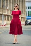  Victoria Dress - Đầm tay ngắn chữ A - POQ79 