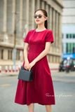  Victoria Dress - Đầm tay ngắn chữ A - POQ79 