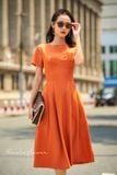  Victoria Dress - Đầm tay ngắn chữ A - POQ79 