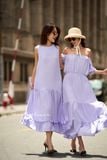  Emily Dress - Đầm xô lụa trễ vai tím D067 D068 D526 D527 