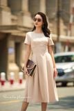 Victoria Dress - Đầm tay ngắn chữ A - POQ79 