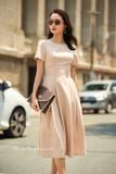  Victoria Dress - Đầm tay ngắn chữ A - POQ79 