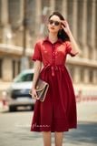  Faith Dress - Đầm ren phối cổ sơ mi D574 