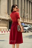  Faith Dress - Đầm ren phối cổ sơ mi D574 