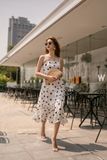  Polka dot 2 string maxi dress - Đầm chấm bi 2 dây D250 