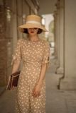  Rylie Dress - Đầm chấm bi tay thắt nơ   D246 