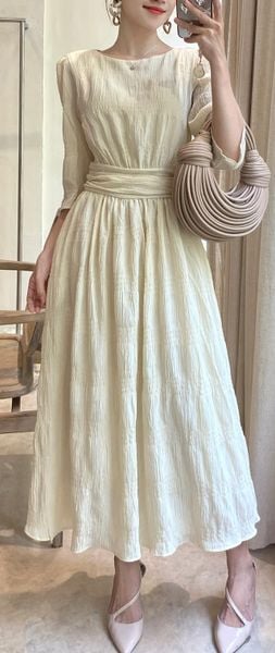  Kanie Dress - Đầm Tay Lỡ Nhấn Eo E93 