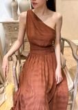  Lalyn Dress - Đầm Lệch Vai Nhấn Eo L31 