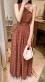  Lalyn Dress - Đầm Lệch Vai Nhấn Eo L31 