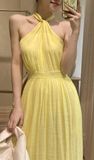  Luciana Dress - Maxi xô lụa cổ yếm hở lưng D292 -> D294 