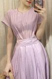  Maddison Dress - Đầm cổ tròn, dây quấn eo liền D022 
