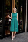  Hailey Dress - Đầm sát nách họa tiết tim nhí L13 