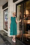  Hailey Dress - Đầm sát nách họa tiết tim nhí L13 