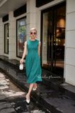  Hailey Dress - Đầm sát nách họa tiết tim nhí L13 