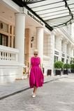  Evelyn Dress - Đầm sát nách, xếp ly eo D938 