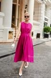  Evelyn Dress - Đầm sát nách, xếp ly eo D938 