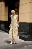  Valerie Dress - Đầm sát nách xô lụa in hoa lớn - D608 